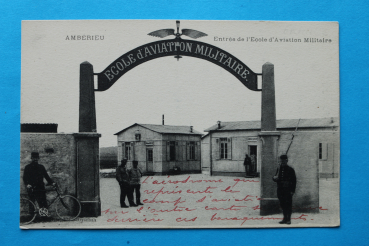 Ansichtskarte AK Amberieu 1915-1930 Entree de l Ecole d Aviation Militaire Frankreich France 01 Ain